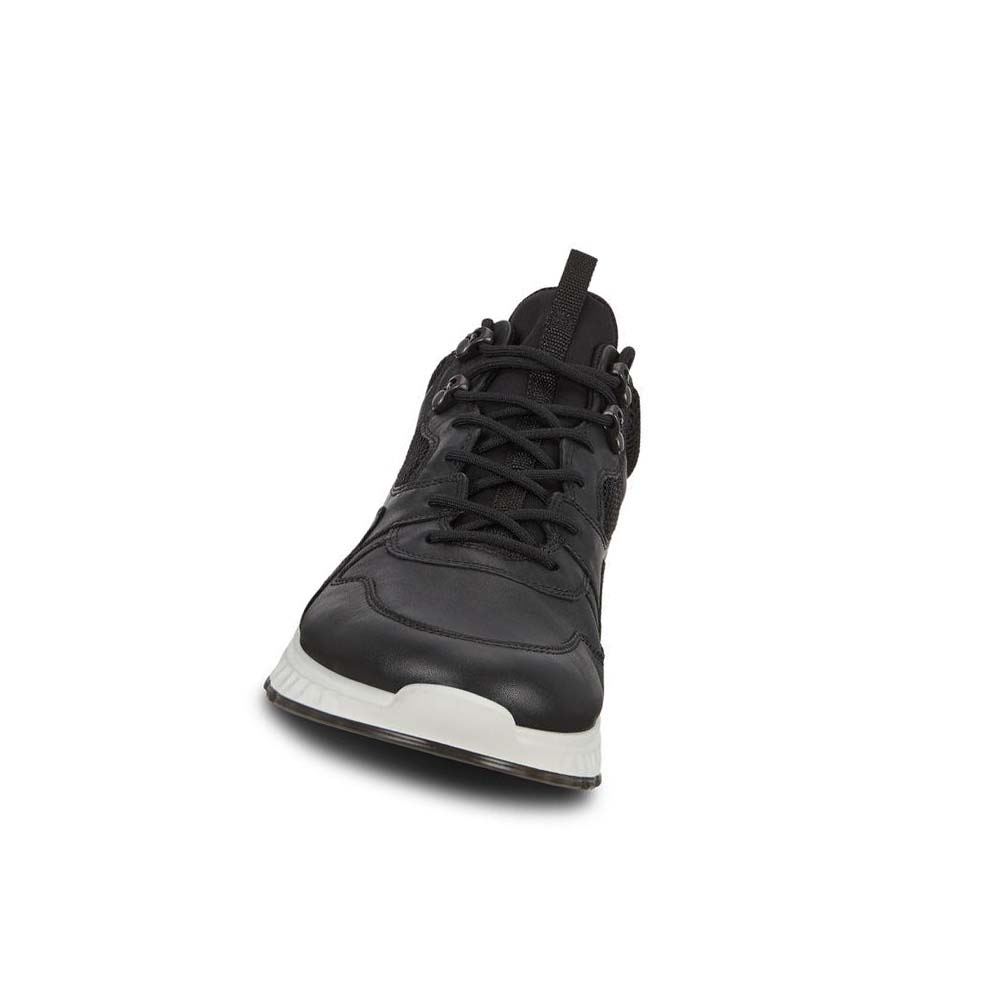 Ecco St.1 Ankle Joggesko Herre Svarte | NO 644LIS